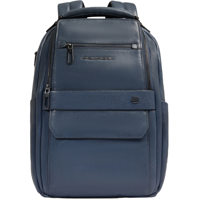 Рюкзак мужской PIQUADRO SOLMCA7020S141/AV серо-голубой кожа